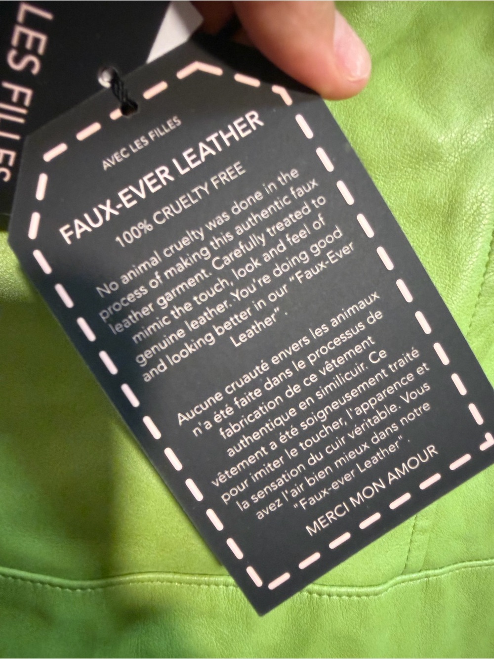 Avec Les Filles FAUX-EVER LEATHER™ FIT-AND-FLARE MINI DRESS in green Medium $129 - Picture 12 of 15